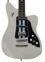 Retro rock electric guitar Duesenberg Dave Baksh Signature Alliance - White sparkle