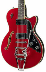 Semi-hollow electric guitar Duesenberg Starplayer III - Catalina red