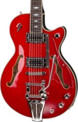 Semi-hollow electric guitar Duesenberg STARPLAYER TV DELUXE - Crimson red