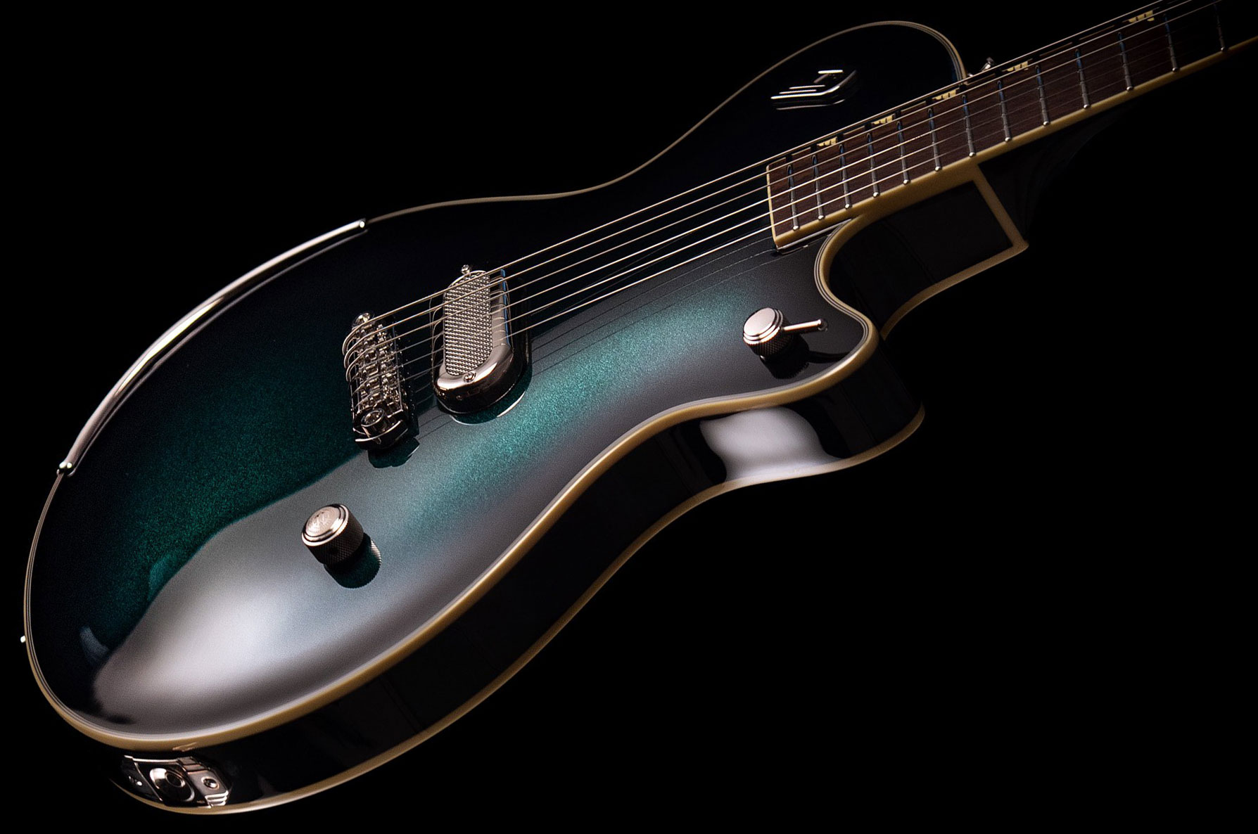 Duesenberg Jeff Darosa Alliance Signature 1h Ht Rw - Catalina Green Burst - Single cut electric guitar - Variation 1