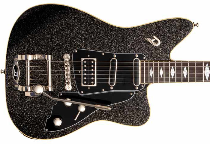 Duesenberg Paloma Hss Trem Rw - Black Sparkle - Single cut electric guitar - Variation 3