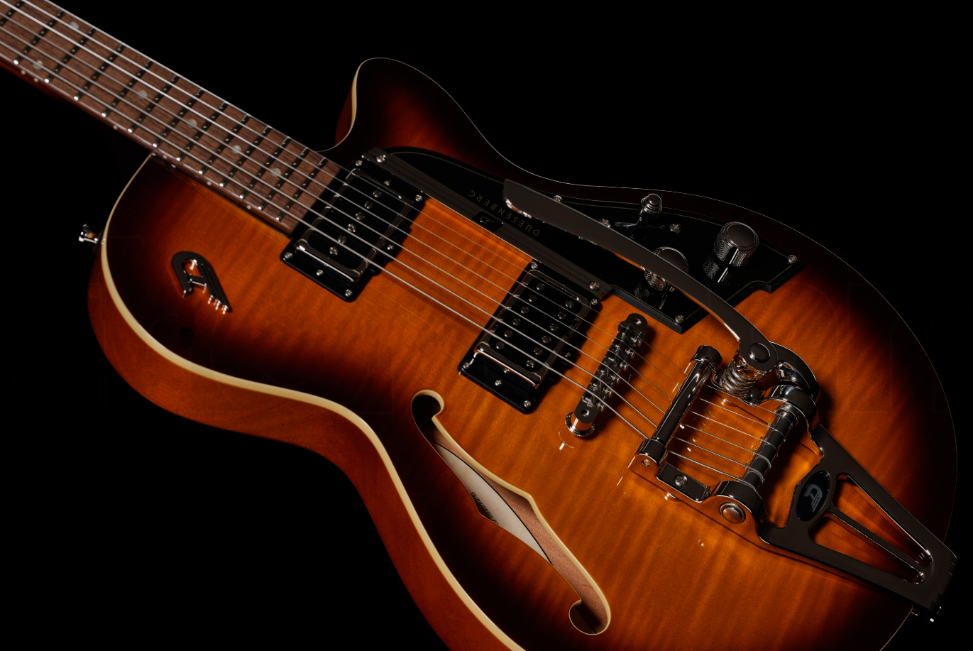 Duesenberg Starplayer Cbr Hs Trem Bigsby Rw - Tobacco Burst - Semi-hollow electric guitar - Variation 1
