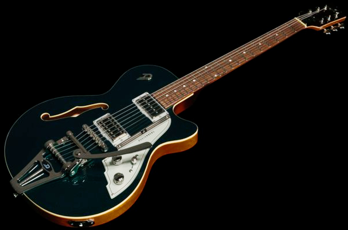 Duesenberg Starplayer Cbr Hs Trem Bigsby Rw - Catalina Green - Semi-hollow electric guitar - Variation 2