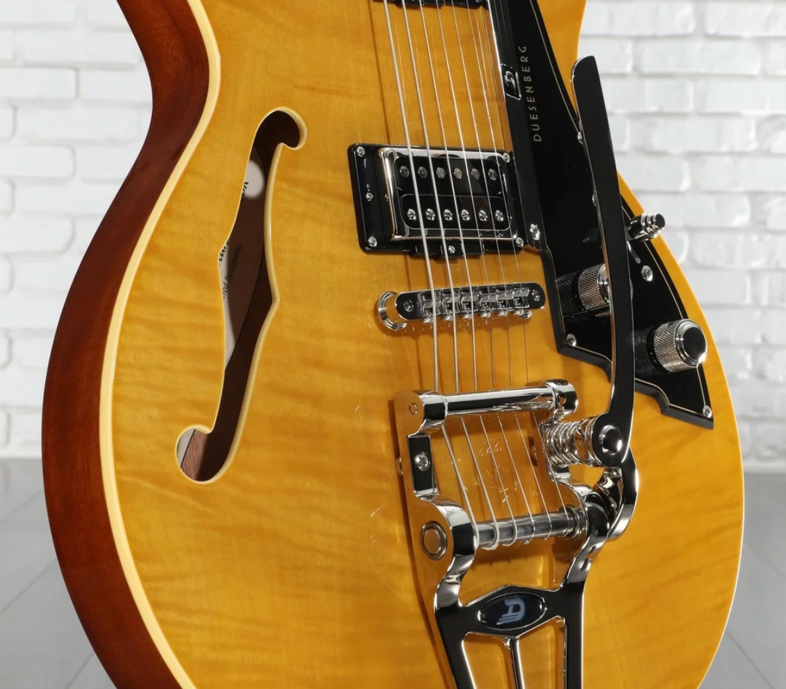 Duesenberg Starplayer Cbr Hs Trem Bigsby Rw - Transparent Honey - Semi-hollow electric guitar - Variation 3