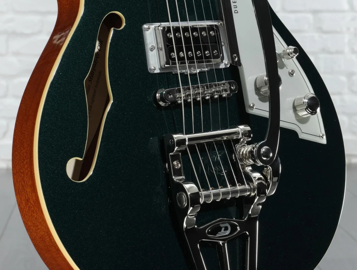 Duesenberg Starplayer Cbr Hs Trem Bigsby Rw - Catalina Green - Semi-hollow electric guitar - Variation 4