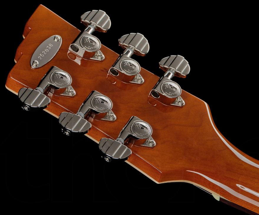 Duesenberg Starplayer Cbr Hs Trem Bigsby Rw - Transparent Black Burst - Semi-hollow electric guitar - Variation 8