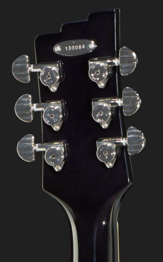 Duesenberg Starplayer Tv Hs Trem Rw - Black Sparkle - Semi-hollow electric guitar - Variation 4