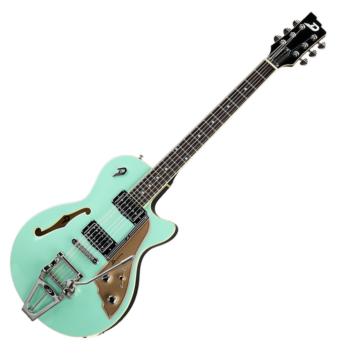 Duesenberg Starplayer Tv Hs Trem Rw - Surf Green - Semi-hollow electric guitar - Variation 1