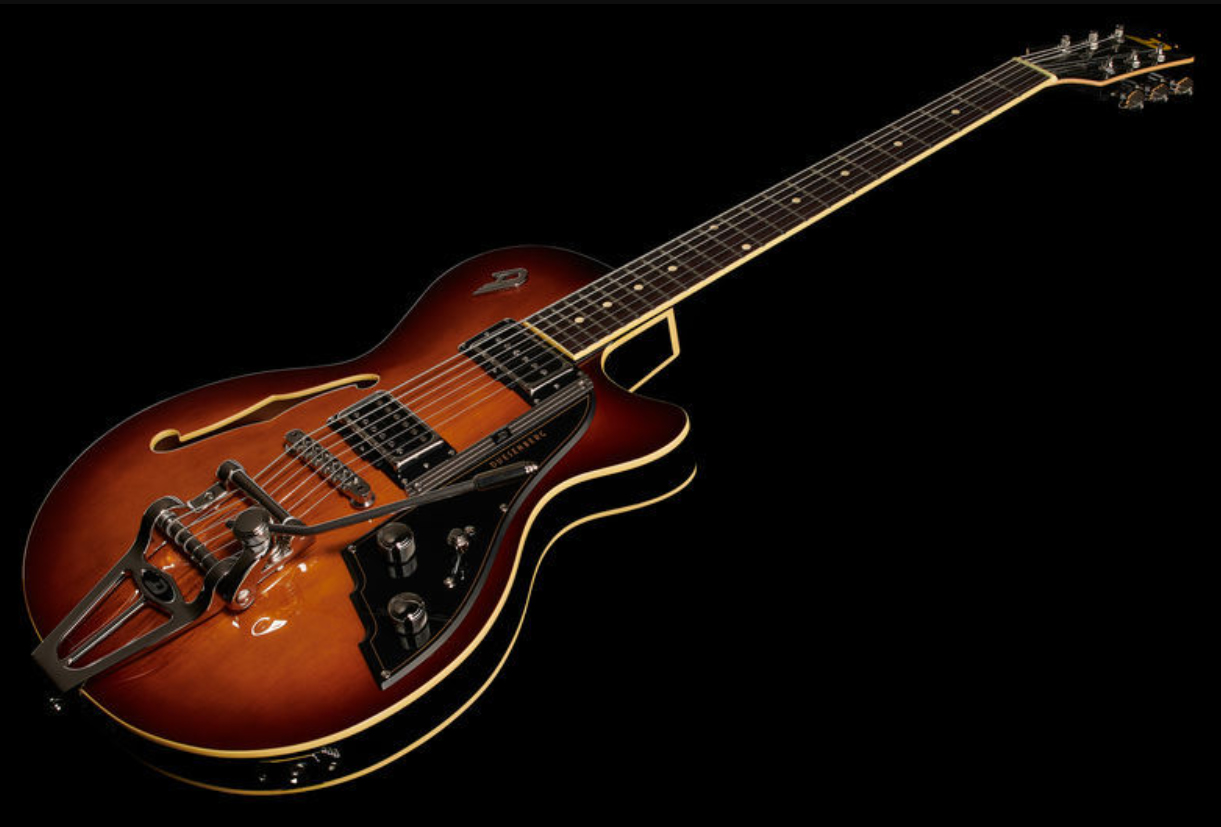 Duesenberg Starplayer Tv Hs Trem Rw - Vintage Burst - Semi-hollow electric guitar - Variation 1