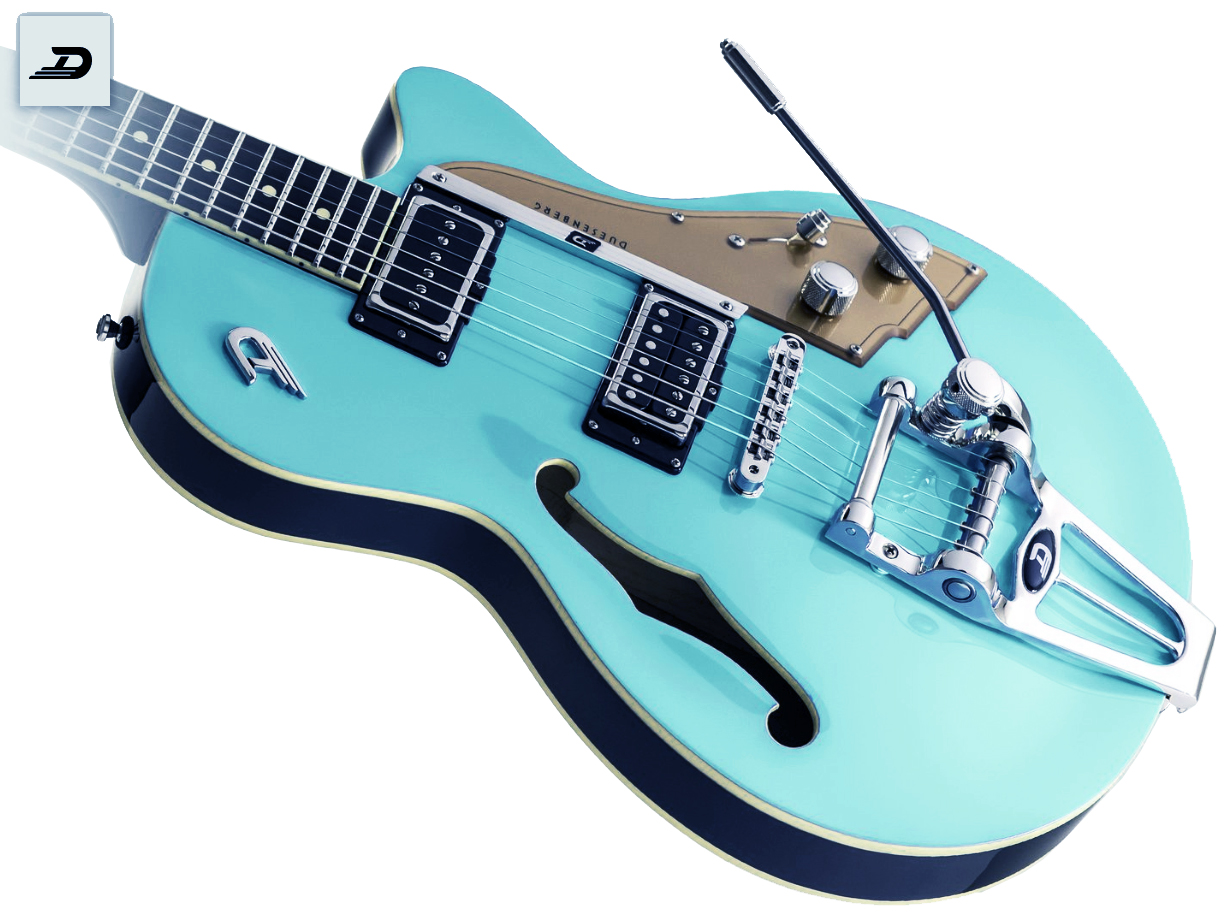 Duesenberg Starplayer Tv Hs Trem Rw - Narvik Blue - Semi-hollow electric guitar - Variation 1