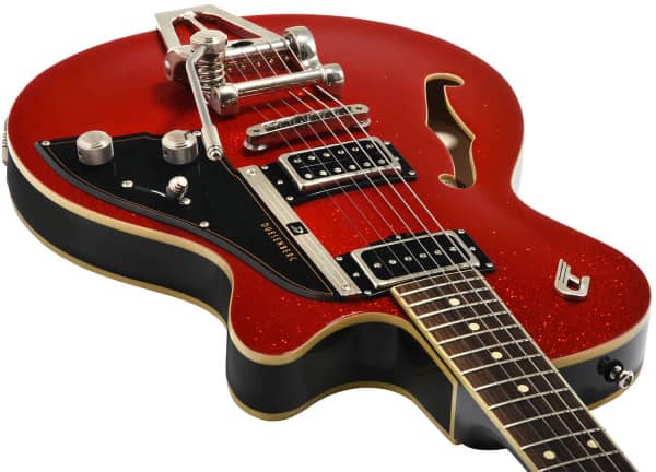 Duesenberg Starplayer Tv Hs Trem Rw - Red Sparkle - Semi-hollow electric guitar - Variation 2