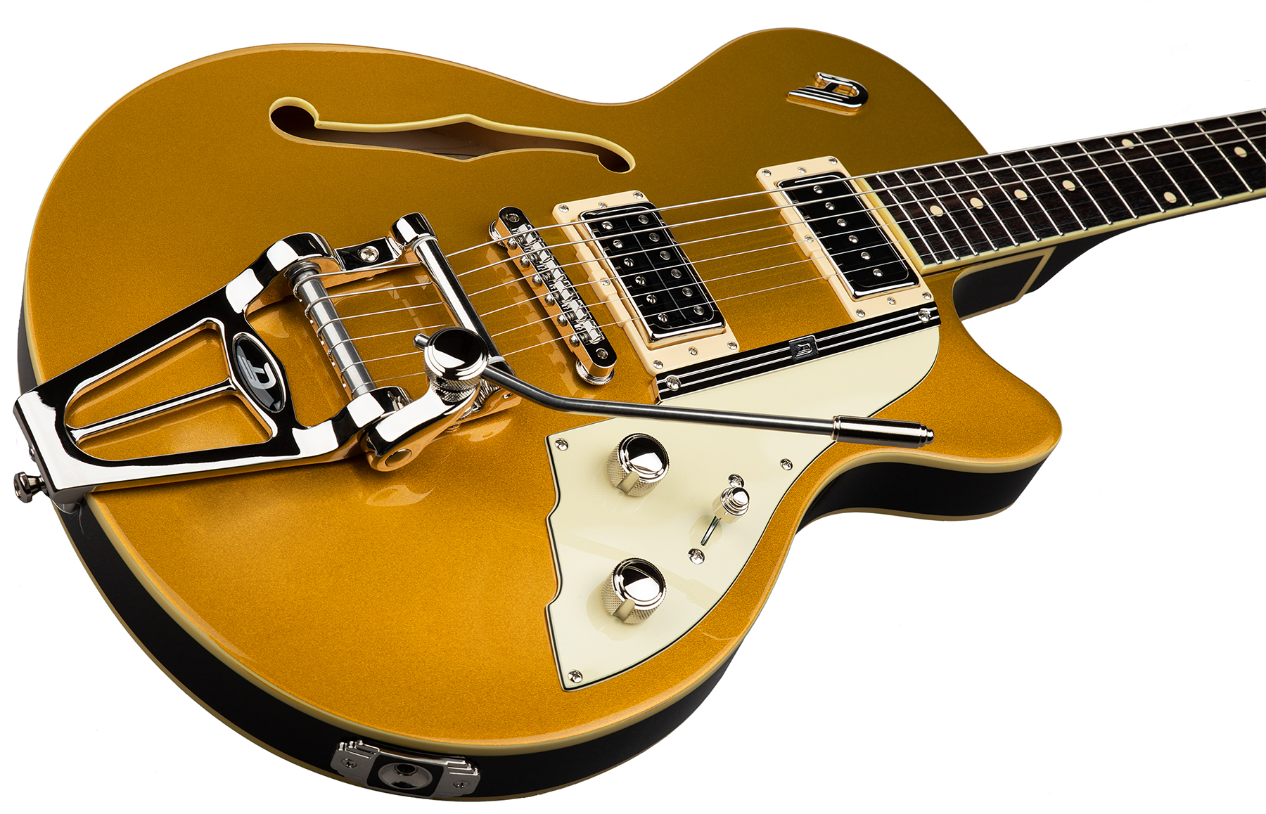 Duesenberg Starplayer Tv Hs Trem Rw - Gold Top - Semi-hollow electric guitar - Variation 1