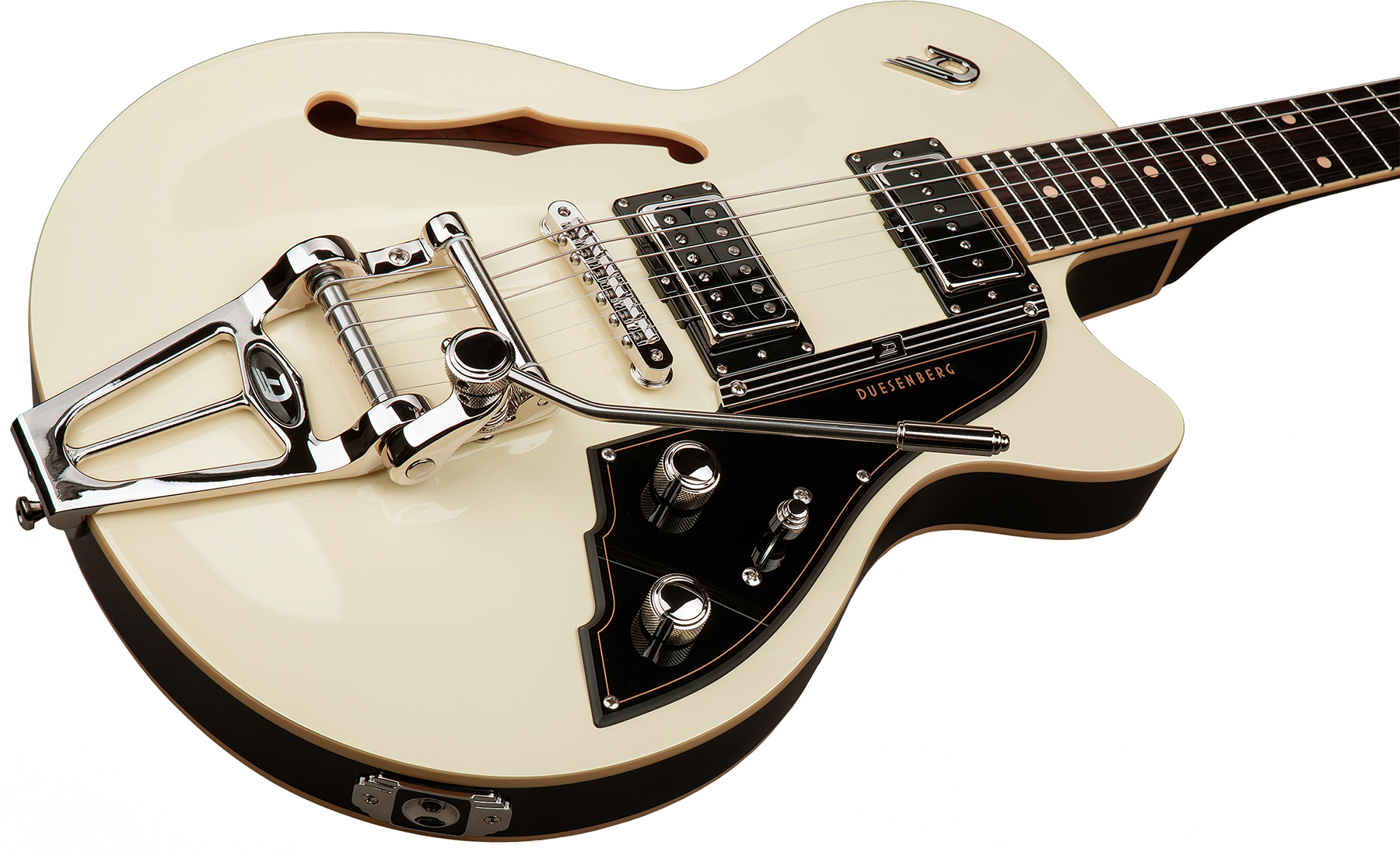 Duesenberg Starplayer Tv Hs Trem Rw - Vintage White - Semi-hollow electric guitar - Variation 1