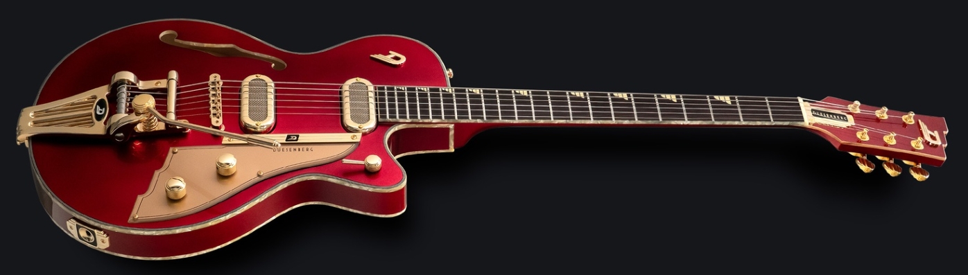 Duesenberg Starplayer Tv Phonic Hs Trem Rw - Balboa Pearl Red - Semi-hollow electric guitar - Variation 3