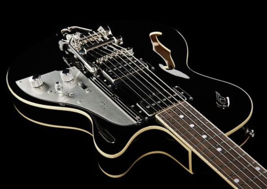 Duesenberg Starplayer Tv+ Piezo Hs Trem Rw - Black - Semi-hollow electric guitar - Variation 3