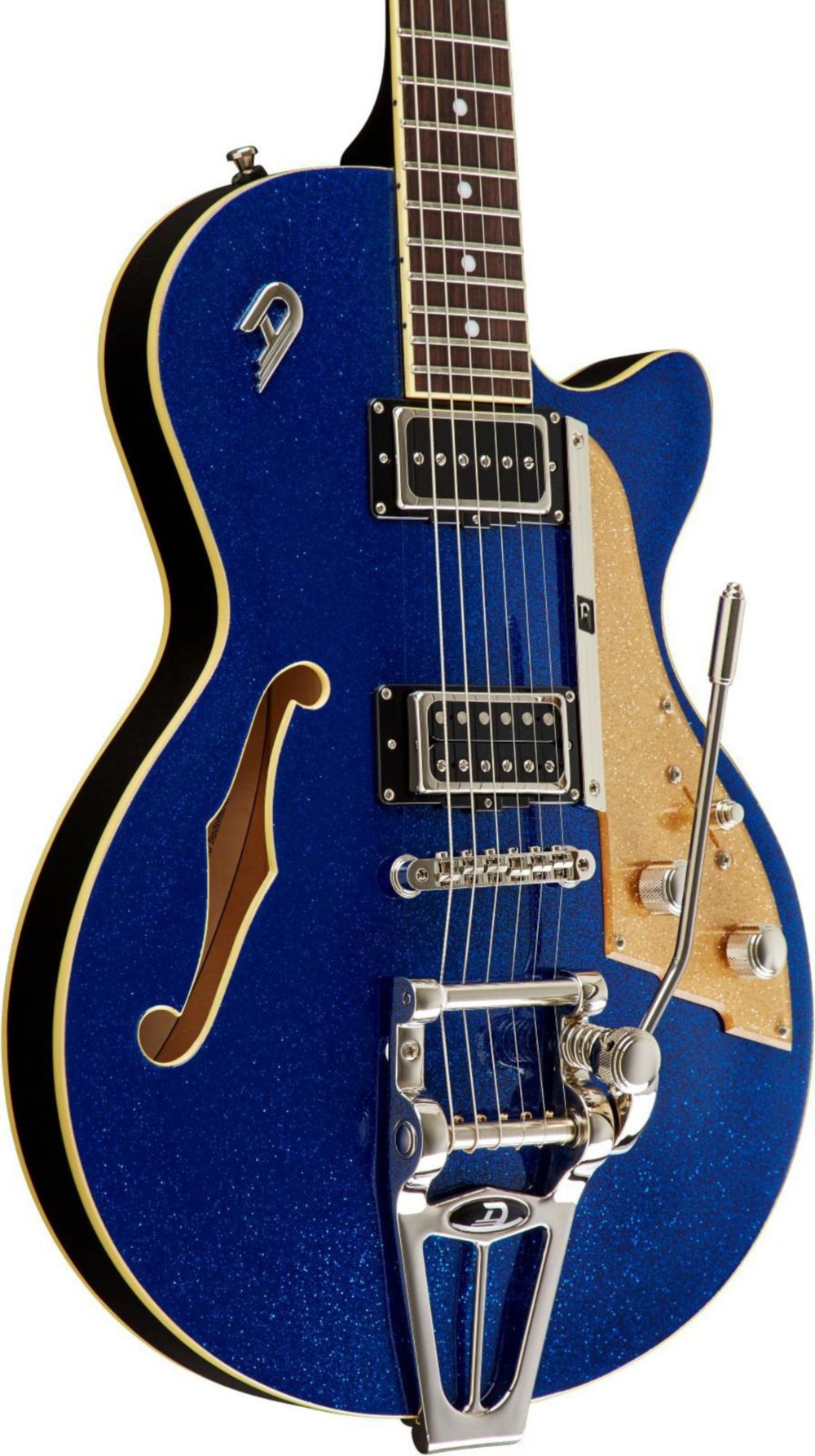 Duesenberg Starplayer Tv Hs Trem Rw - Sparkle Blue - Semi-hollow electric guitar - Variation 1