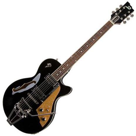 Semi-hollow electric guitar Duesenberg STARPLAYER TV TRANS BLACK - Trans black