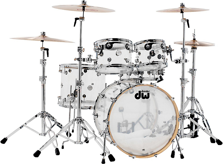 Dw Design Series Kit 5 FÛts Fusion 22'' Acrylic - 5 Futs - Acrylic - Fusion drum kit - Main picture