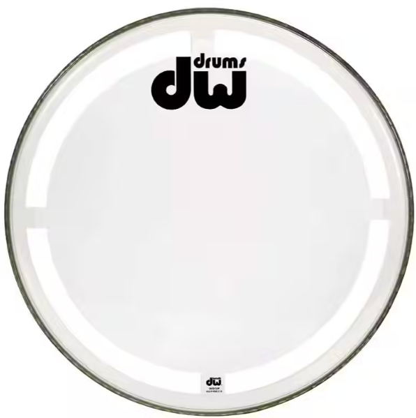 Dw Peau De Grosse Caisse Coated Clear - 24 Pouces - Bass drum drumhead - Main picture