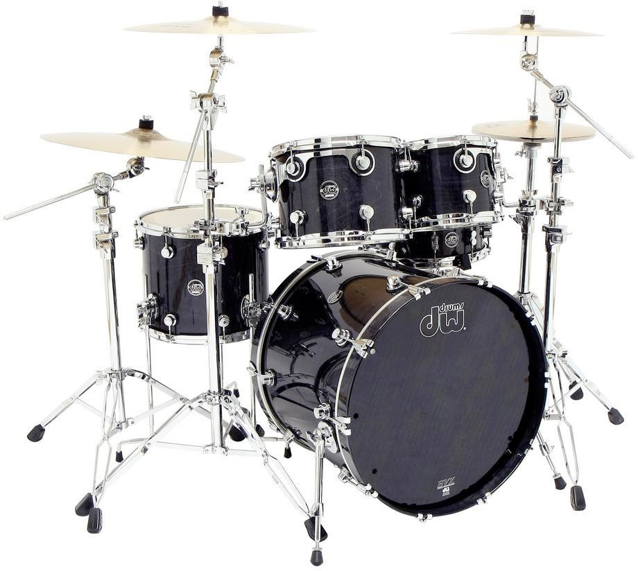 Dw Performance Set Standard - 4 FÛts - Ebony Stain - Fusion drum kit - Main picture