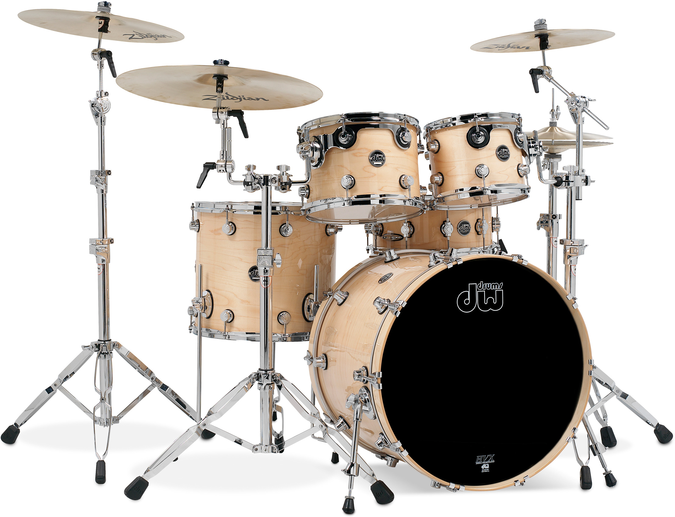 Dw Performance Set Standard - 4 FÛts - Natural Lacquer - Standard drum kit - Main picture
