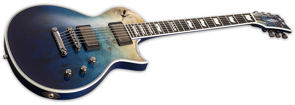 Esp E-ii Eclipse Jap Hh Emg Ht Eb - Blue Natural Fade - Single cut electric guitar - Variation 1