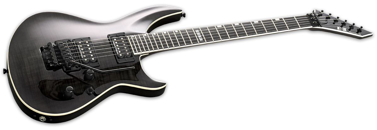 Esp E-ii Horizon Iii Fm Fr Stblk Hh Seymour Duncan Fr Eb - See Thru Black - Str shape electric guitar - Variation 2