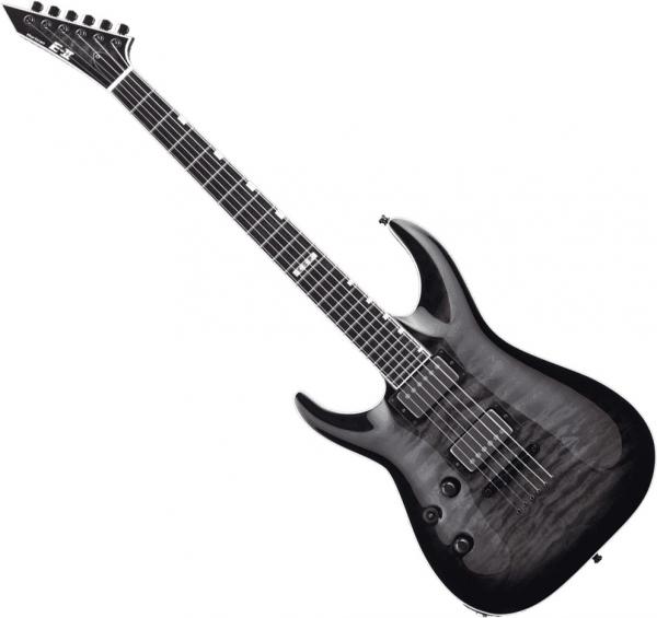 Solid body electric guitar Esp E-II Horizon NT-II Left Hand (Seymour Duncan) - see thru black sunburst