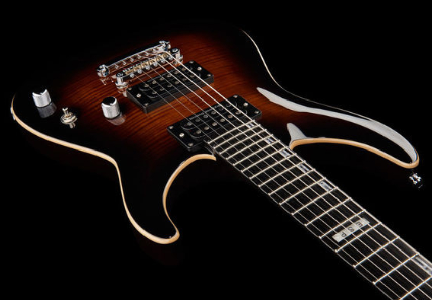 Esp E-ii Horizon Nt Japon Hh Seymour Duncan Ht Eb - Dark Brown Sunburst - Str shape electric guitar - Variation 2