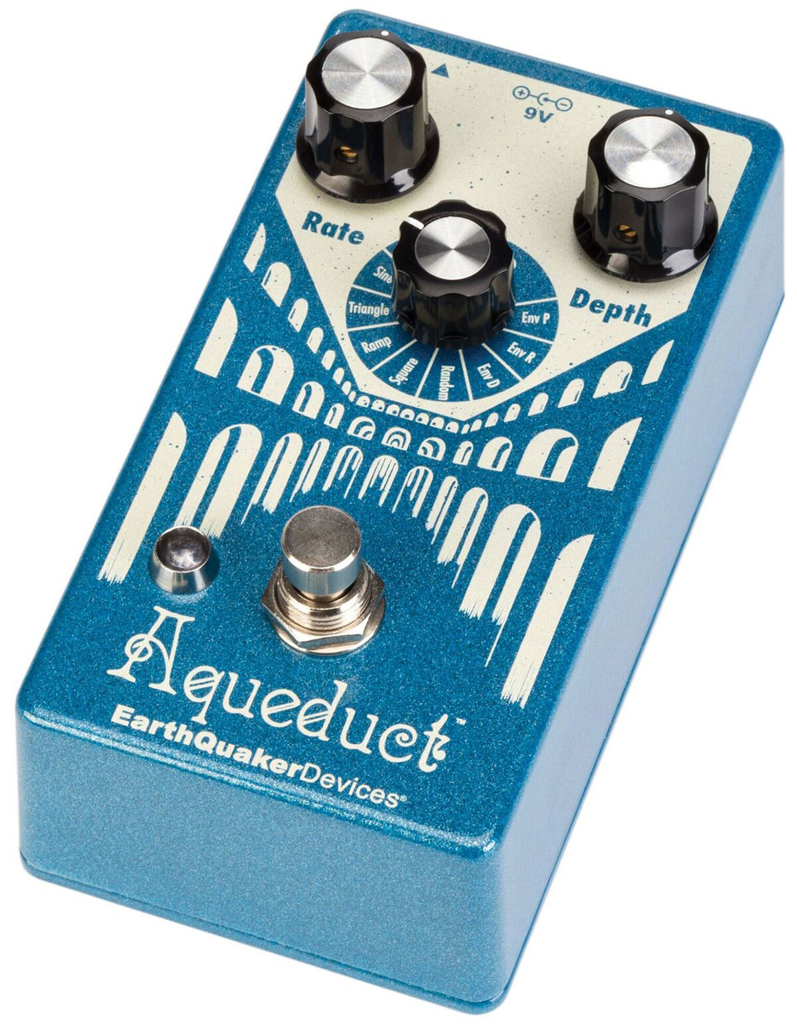 Earthquaker Aqueduct Vibrato - Modulation, chorus, flanger, phaser & tremolo effect pedal - Variation 2