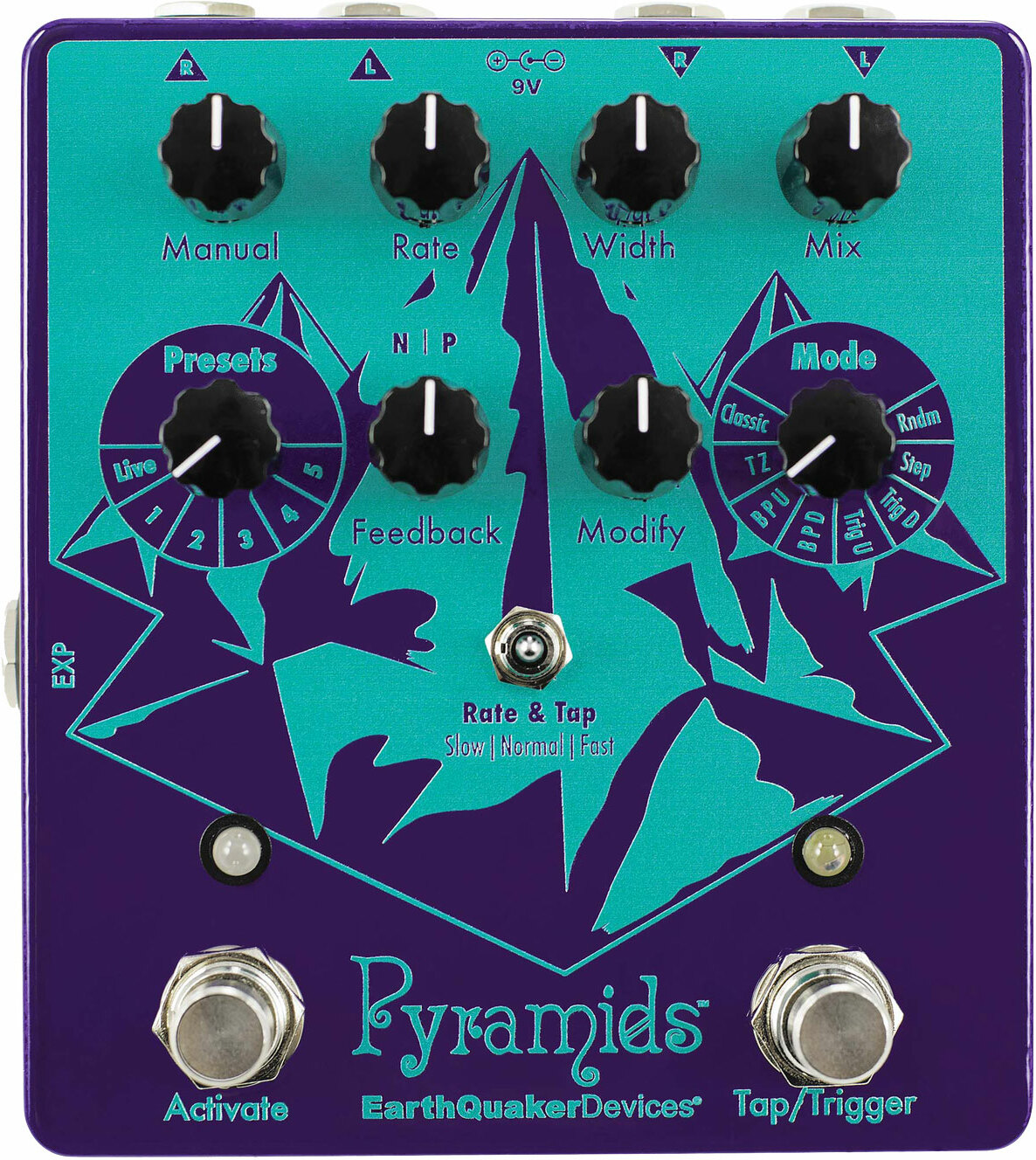 Earthquaker Pyramids Flanger - Modulation, chorus, flanger, phaser & tremolo effect pedal - Main picture