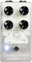 Reverb, delay & echo effect pedal Earthquaker Dispatch Master Cream / Aluminum