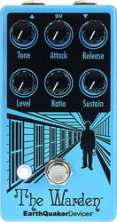 Compressor, sustain & noise gate effect pedal Earthquaker devices The Warden V2