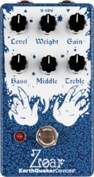 Overdrive, distortion & fuzz effect pedal Earthquaker devices Zoar
