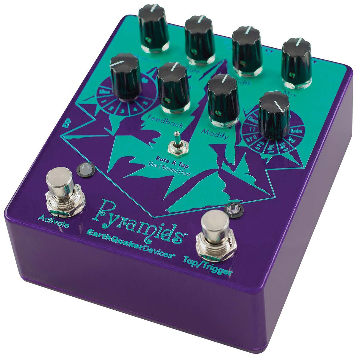 Earthquaker Pyramids Flanger - Modulation, chorus, flanger, phaser & tremolo effect pedal - Variation 1