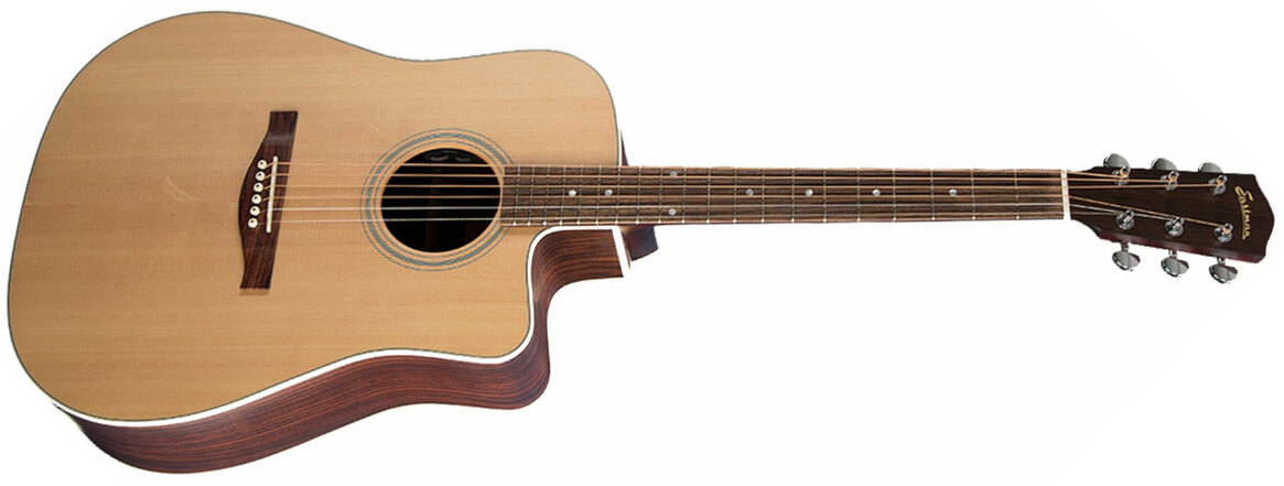 Eastman Ac220ce Dreadnought Cw Epicea Palissandre Rw +housse - Natural - Electro acoustic guitar - Main picture