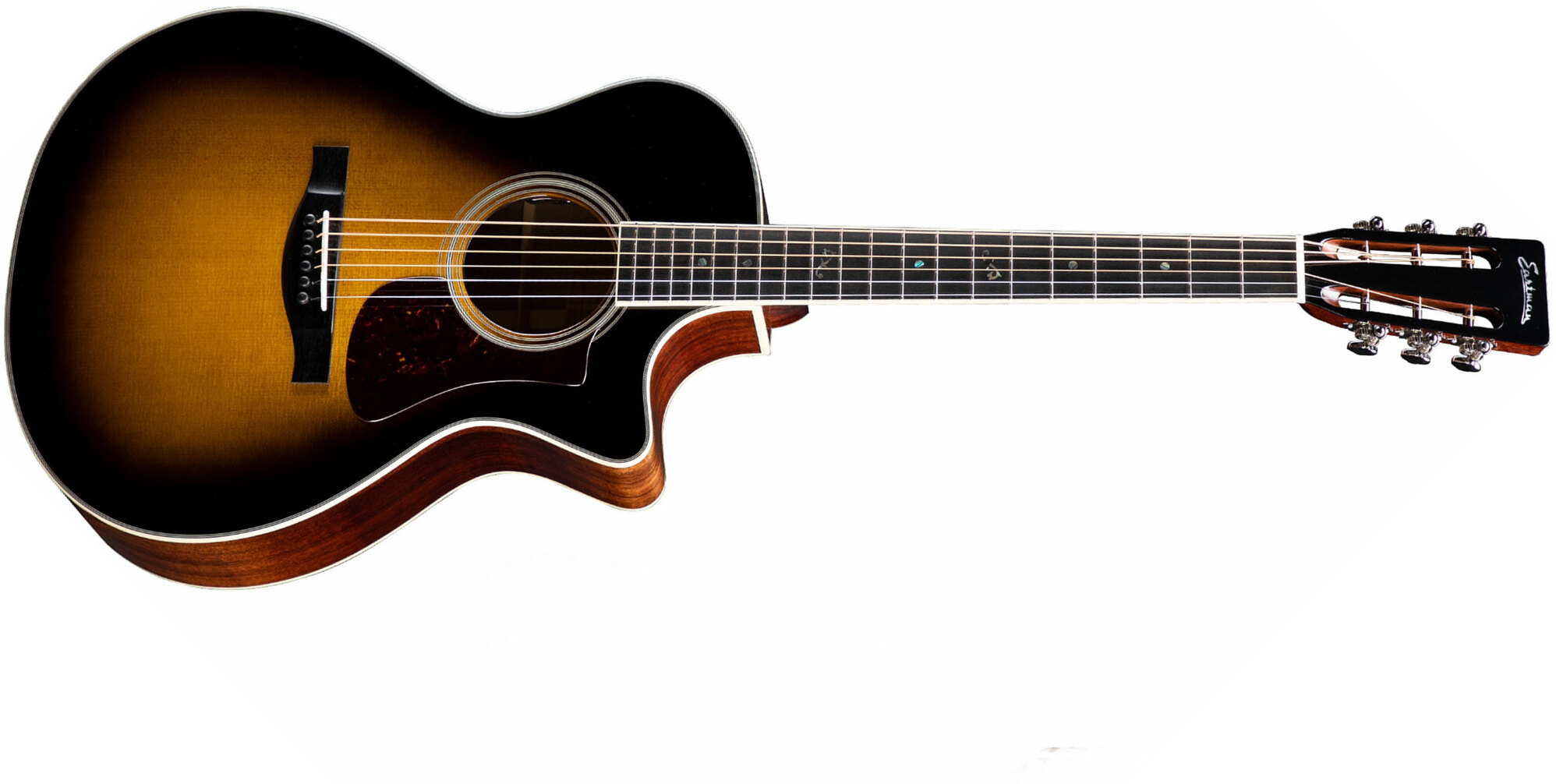 Eastman Ac308ce Ltd Grand Auditorium Cw Epicea Acajou Eb - Sunburst - Electro acoustic guitar - Main picture