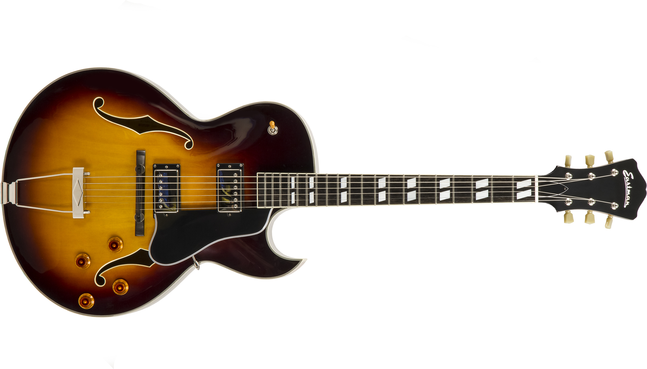 Eastman Ar372ce Archtop Tout Erable Rw +etui - Sunburst - Hollow-body electric guitar - Main picture