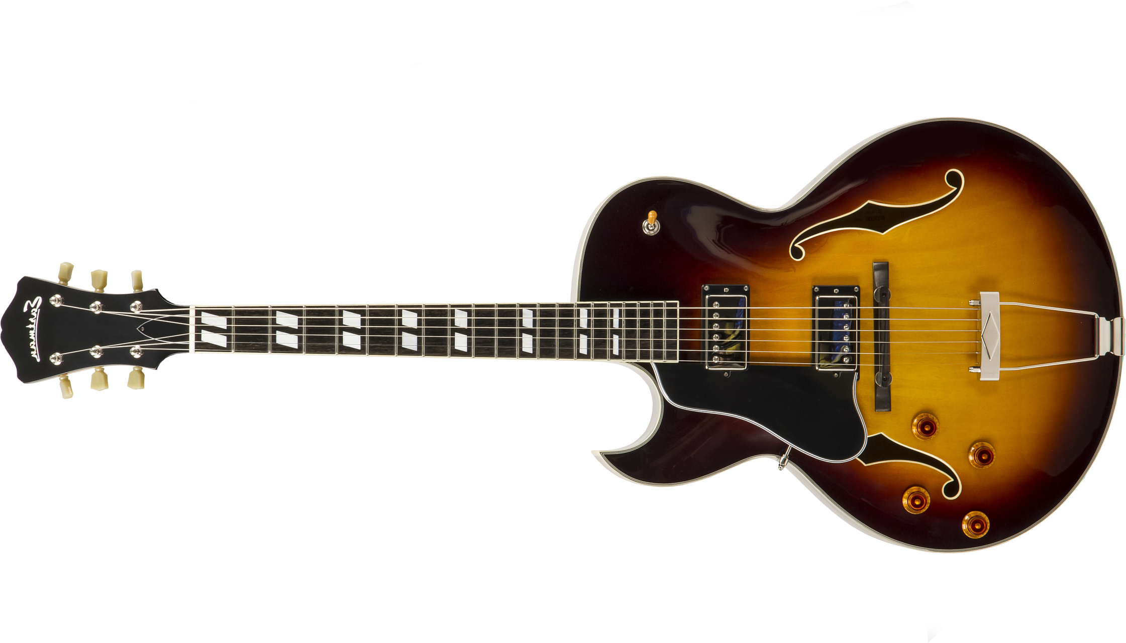 Eastman Ar372ce Lh Gaucher Archtop Laminate Tout Erable Rw +etui - Sunburst - Left-handed electric guitar - Main picture