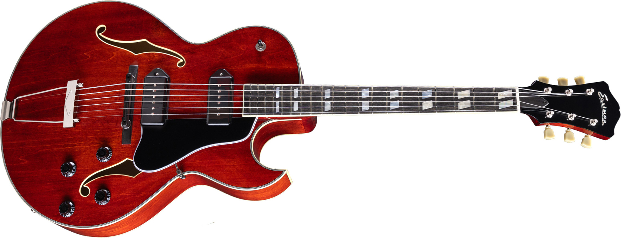 Eastman Ar372ce-p90 Archtop Laminate Tout Erable 2s Ht Rw - Truetone Gloss Classic - Hollow-body electric guitar - Main picture