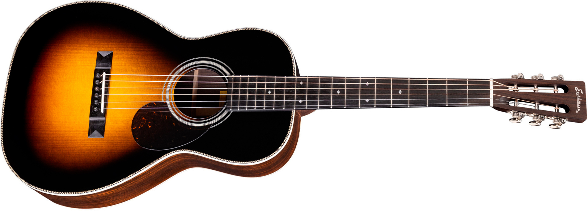 Eastman E20p Thermo Cure Parlor Shsc Epicea Palissandre Eb - Truetone Gloss Sunburst - Folk guitar - Main picture