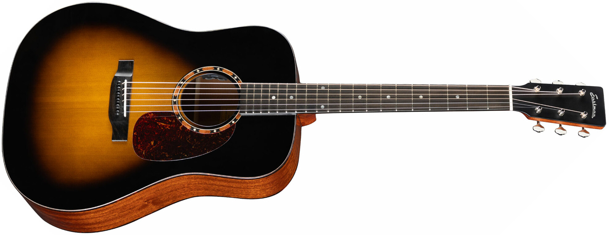 Eastman E2d Deluxe Dreadnought Cedre Sapele Eb - Truetone Gloss Sunburst - Acoustic guitar & electro - Main picture