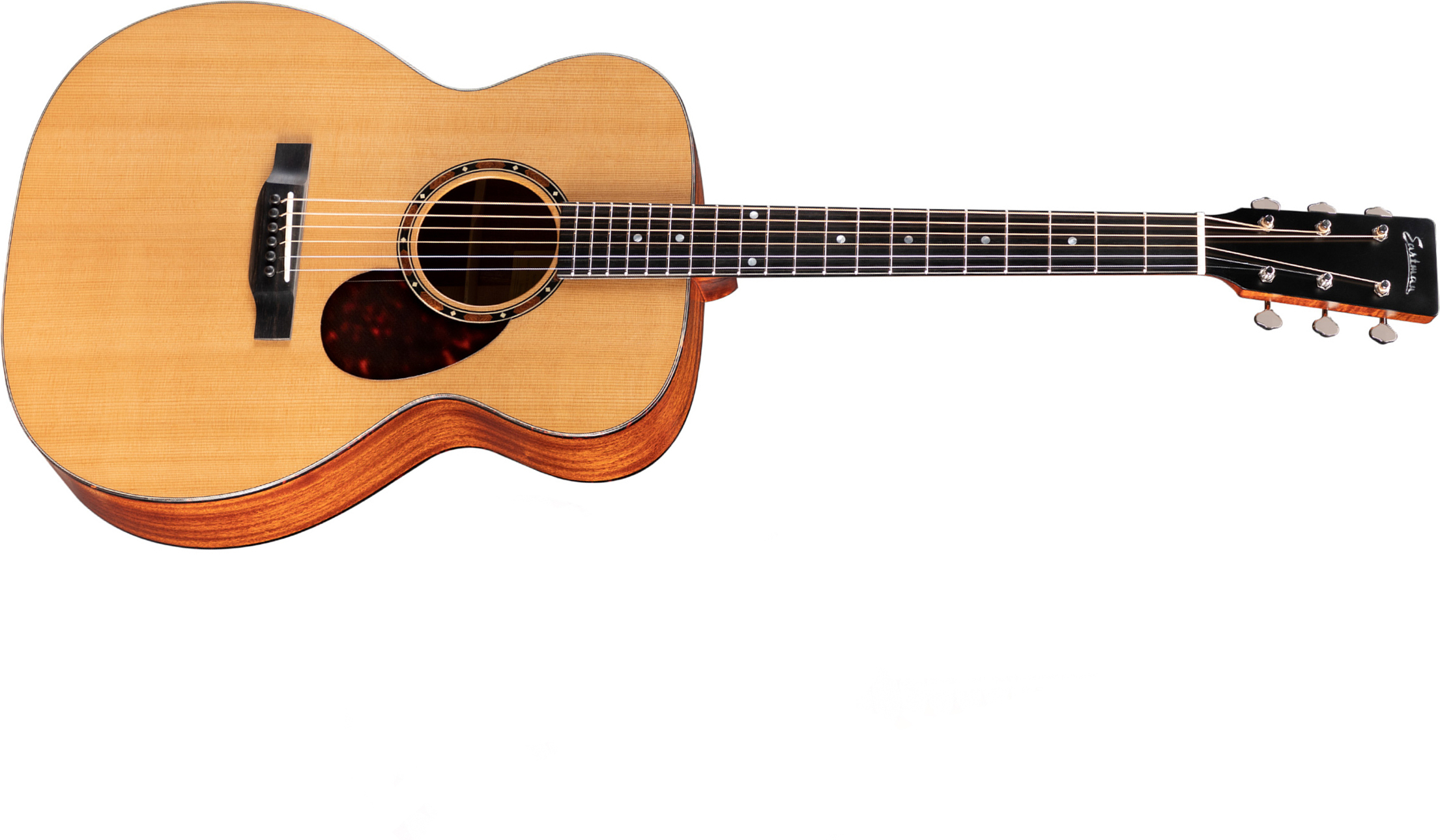 Eastman E2om Traditional Orchestra Model Cedre Sapele Eb - Natural Satin - Acoustic guitar & electro - Main picture