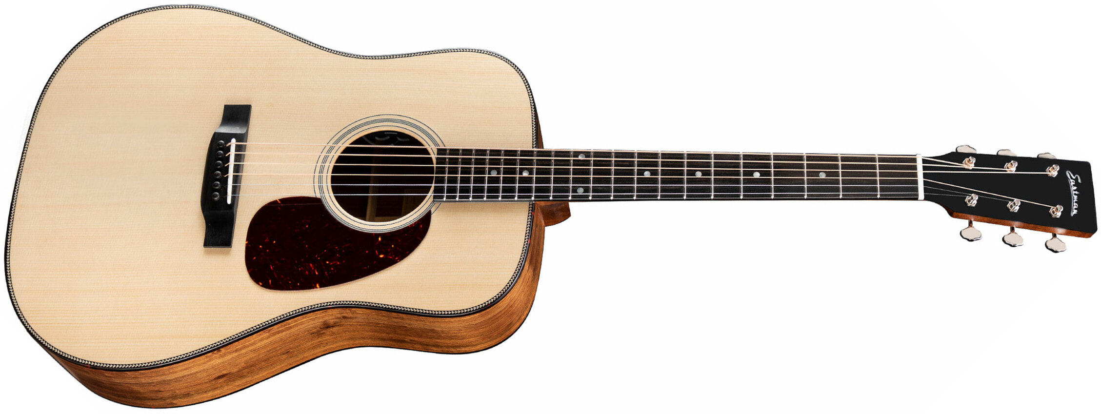 Eastman E3de Traditional Dreadnought Epicea Ovangkol Eb +housse - Natural - Electro acoustic guitar - Main picture