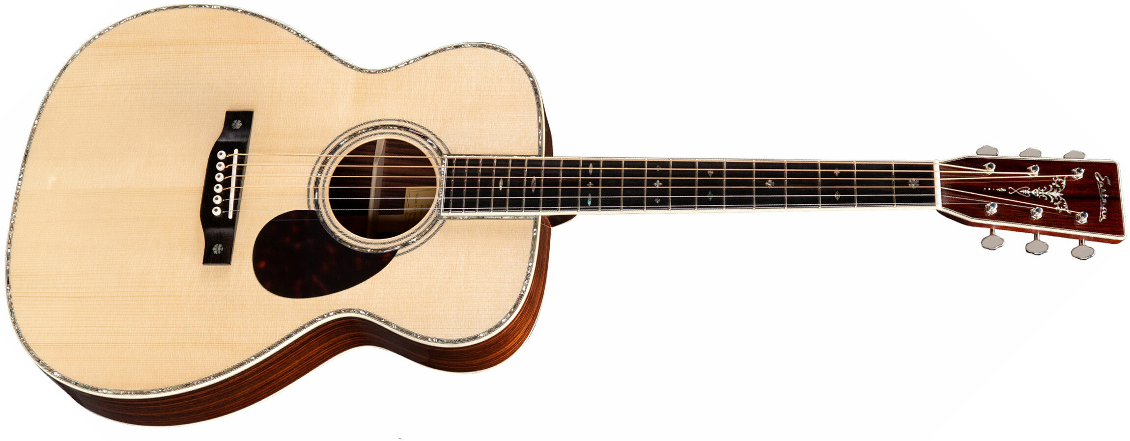 Eastman E40om Traditional Orchestra Model Epicea Palissandre +etui - Natural - Acoustic guitar & electro - Main picture