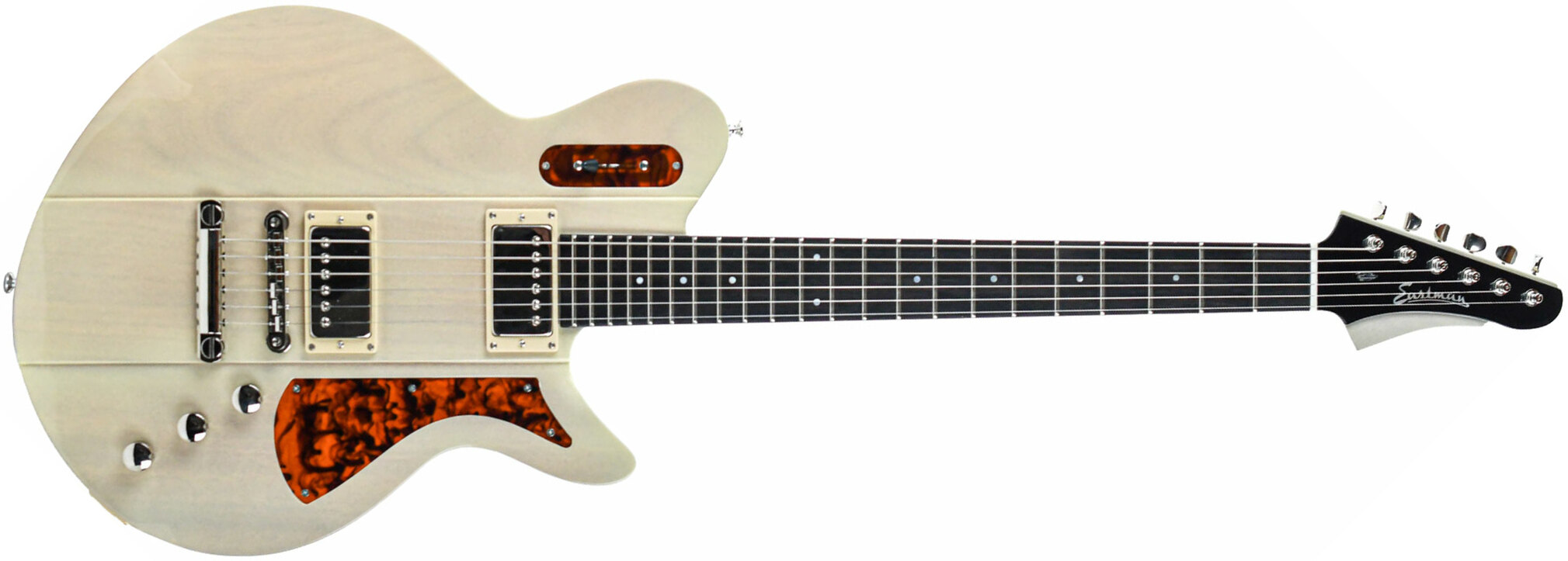 Eastman Juliet Ht Hh Eb - Truetone Gloss Pomona Blonde - Retro rock electric guitar - Main picture