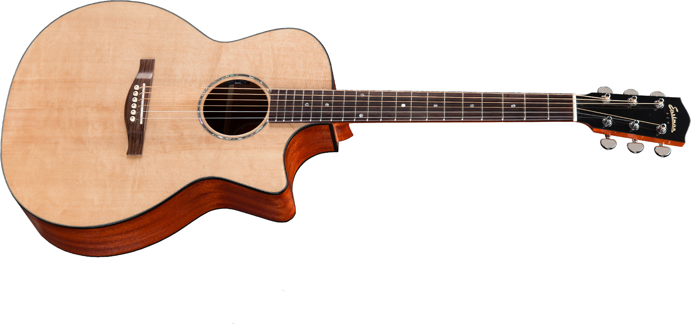 Eastman Pch1-gace Grand Auditorium Cw Epicea Sapele Rw +housse - Natural Satin - Electro acoustic guitar - Main picture