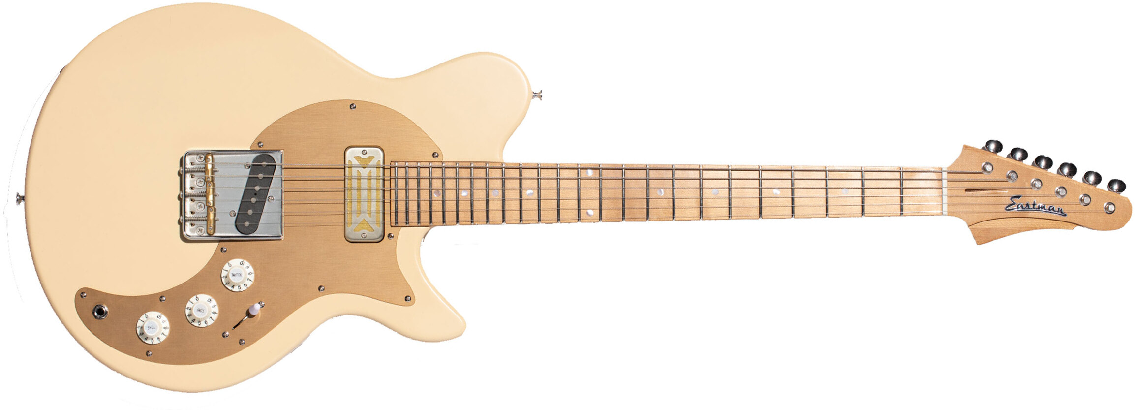 Eastman Sc52 Fullertone 2s Ht Mn - Truetone Satin Desert Sand - Retro rock electric guitar - Main picture