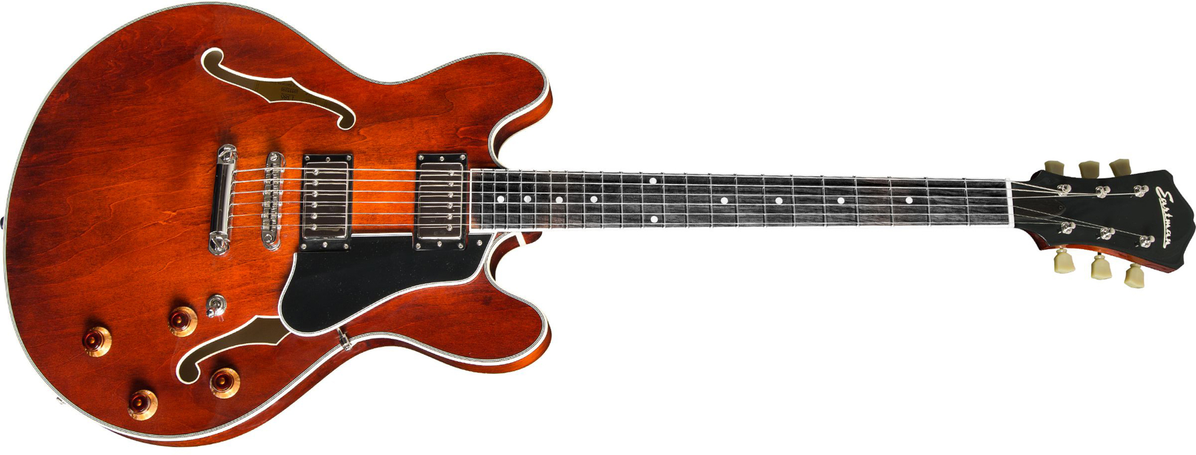 Eastman T386 Thinline Laminate Tout Erable Ht Eb - Classic - Semi-hollow electric guitar - Main picture