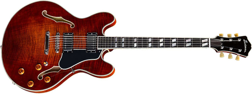 Eastman T486 Thinline Laminate Tout Erable Hh Seymour Duncan Ht Eb - Classic - Semi-hollow electric guitar - Main picture